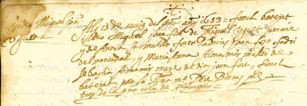Mostra de registres a l'AHAT: baptisme segle XVII
