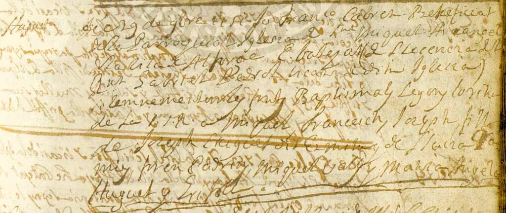 Mostra de registres a l'AHAT: baptisme segle XVIII