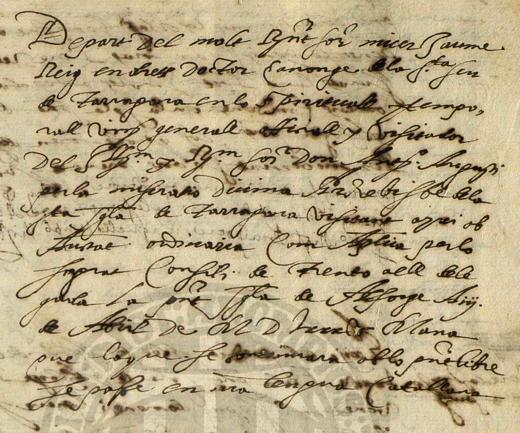 Llibre sagramental de baptismes de l'Església de Sant Miquel Àrcangel d'Alforja