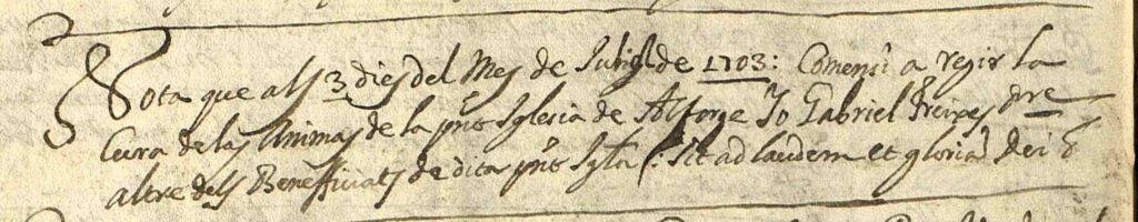 Llibre sagramental de baptismes de l'Església de Sant Miquel Àrcangel d'Alforja